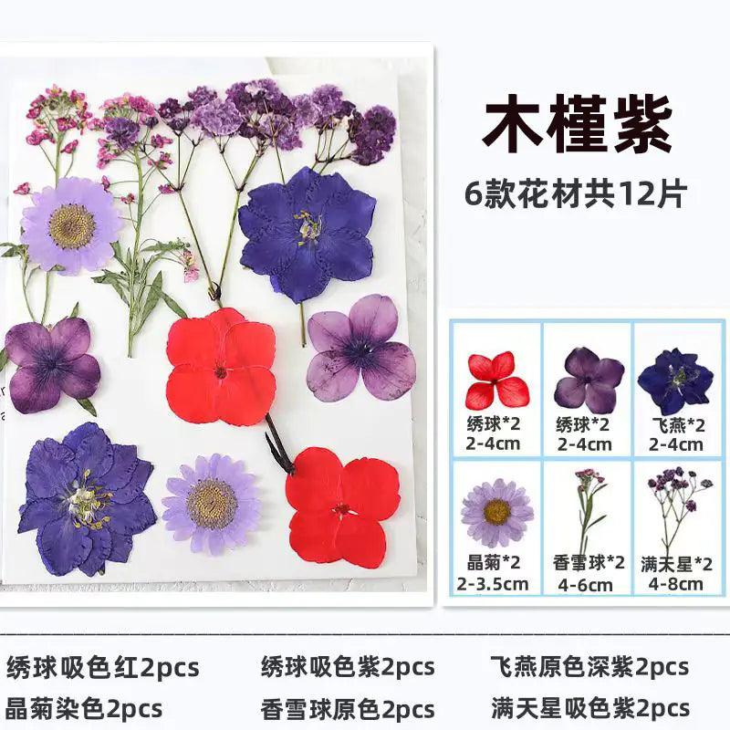 Kit para Hacer Marcapáginas de Flores Secas DIY