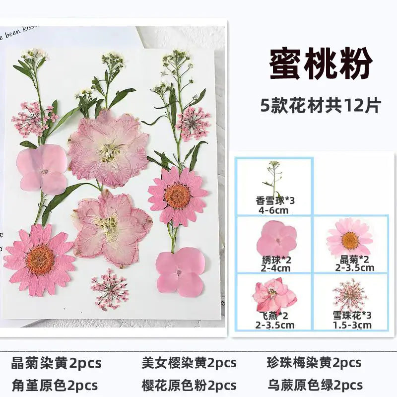Kit para Hacer Marcapáginas de Flores Secas DIY