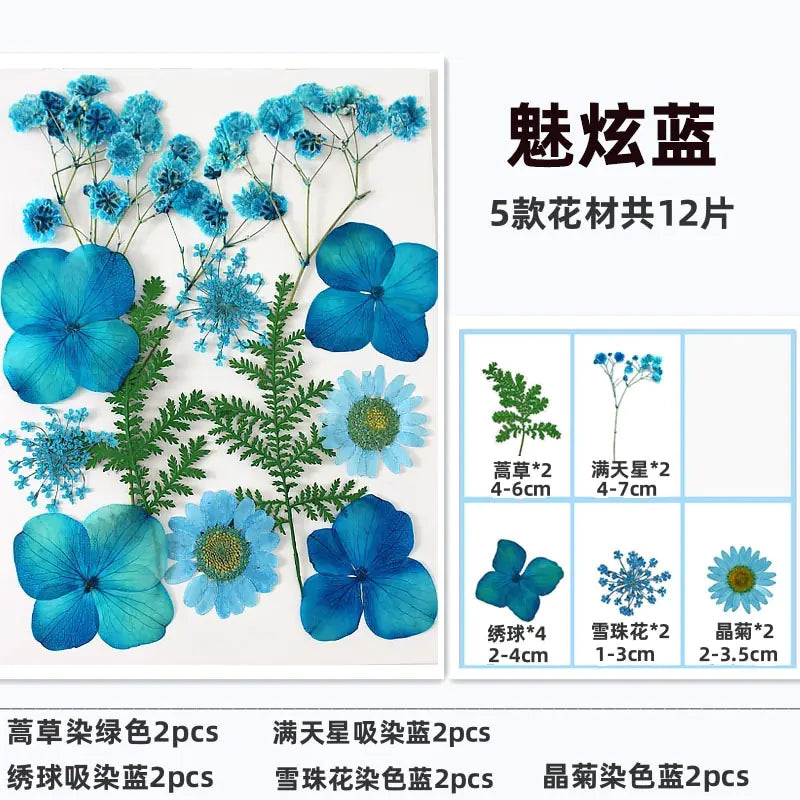 Kit para Hacer Marcapáginas de Flores Secas DIY