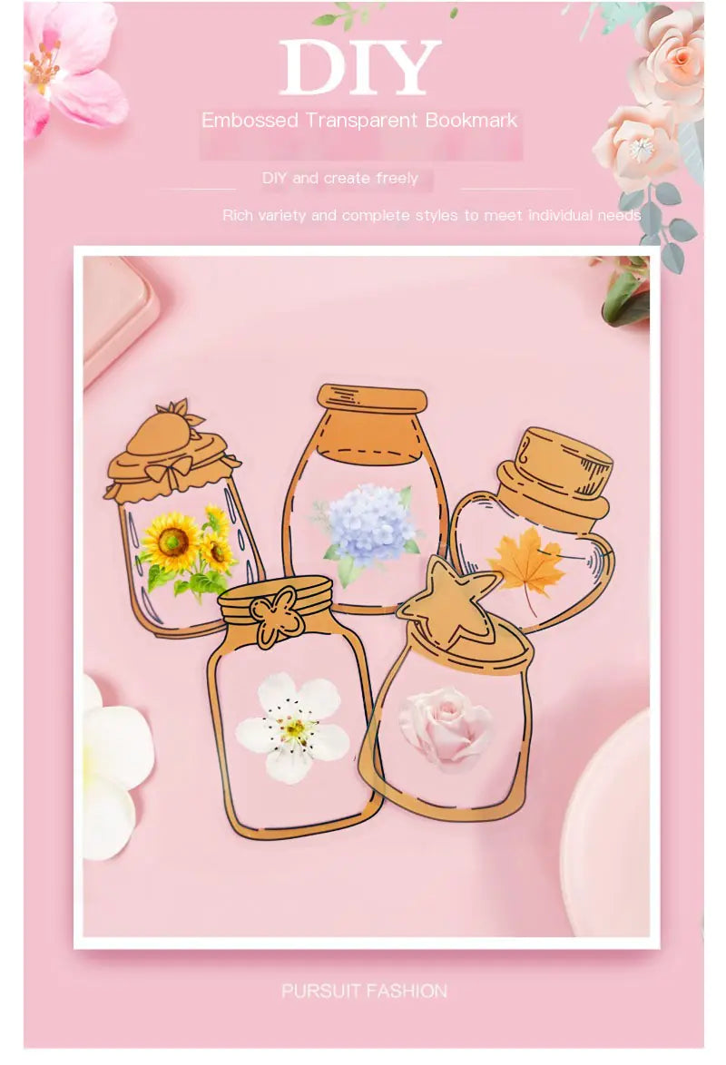 Kit para Hacer Marcapáginas de Flores Secas DIY